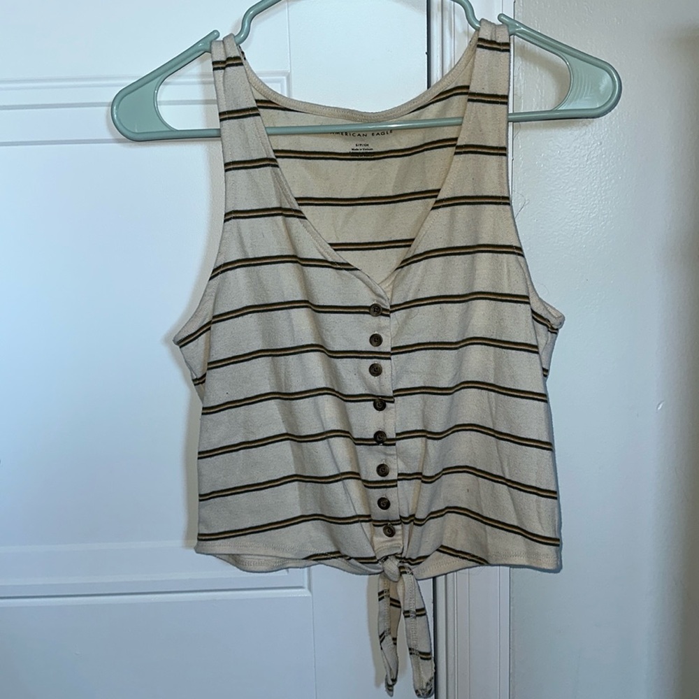American Eagle small striped tank top